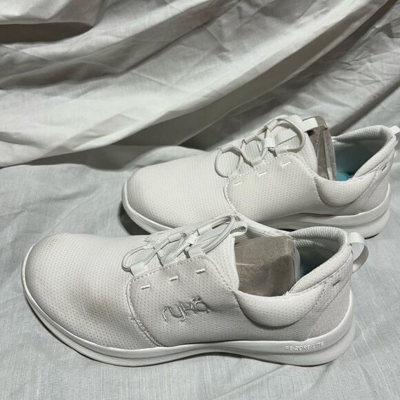 White Ryka Bungee Slip on Renew Recovery Sneaker - Picture 2 of 6